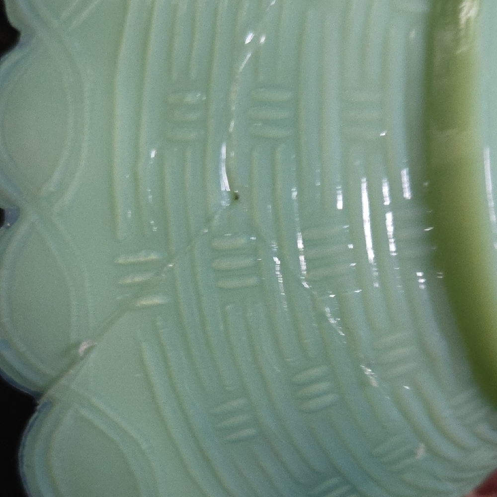 Mint Green Hen on Nest Dish Jadeit - Picture 6 of 15